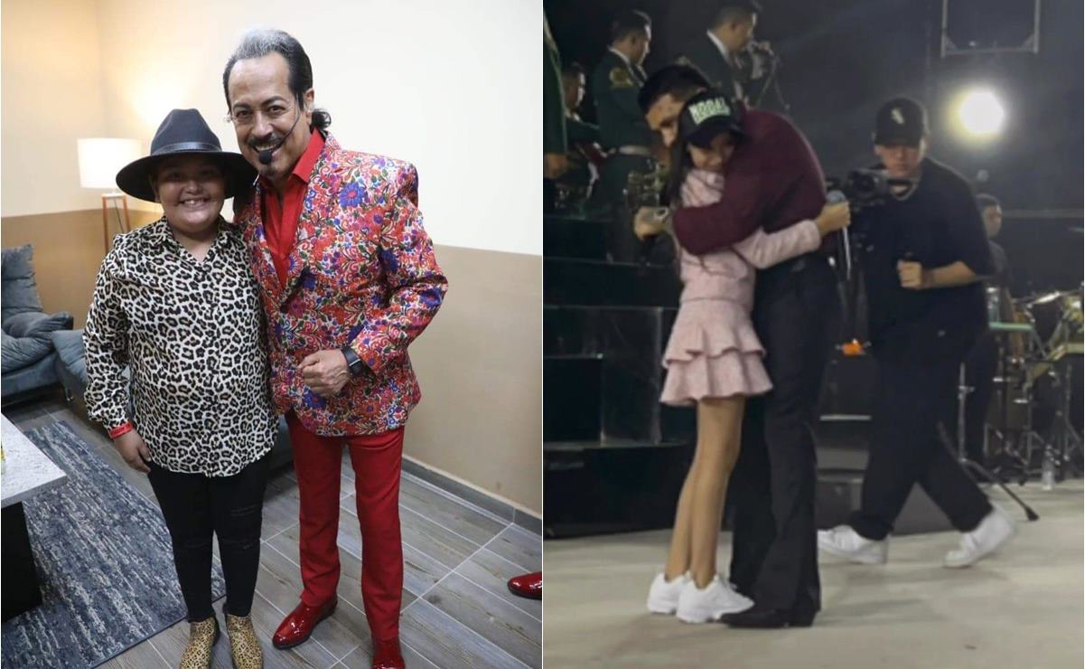 Kendra y Alexa cumplen su sueño y cantan con Los Tigres del Norte y Christian Nodal en la Fenapo. Foto: Especial