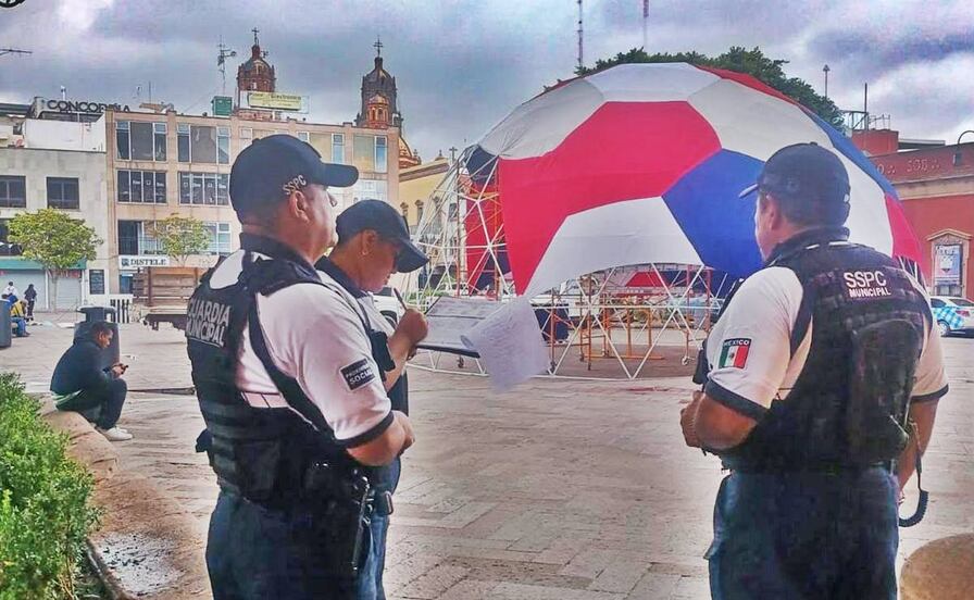 Policía de la capital implementará operativo por actividades del Mundial en el Centro Histórico de SLP