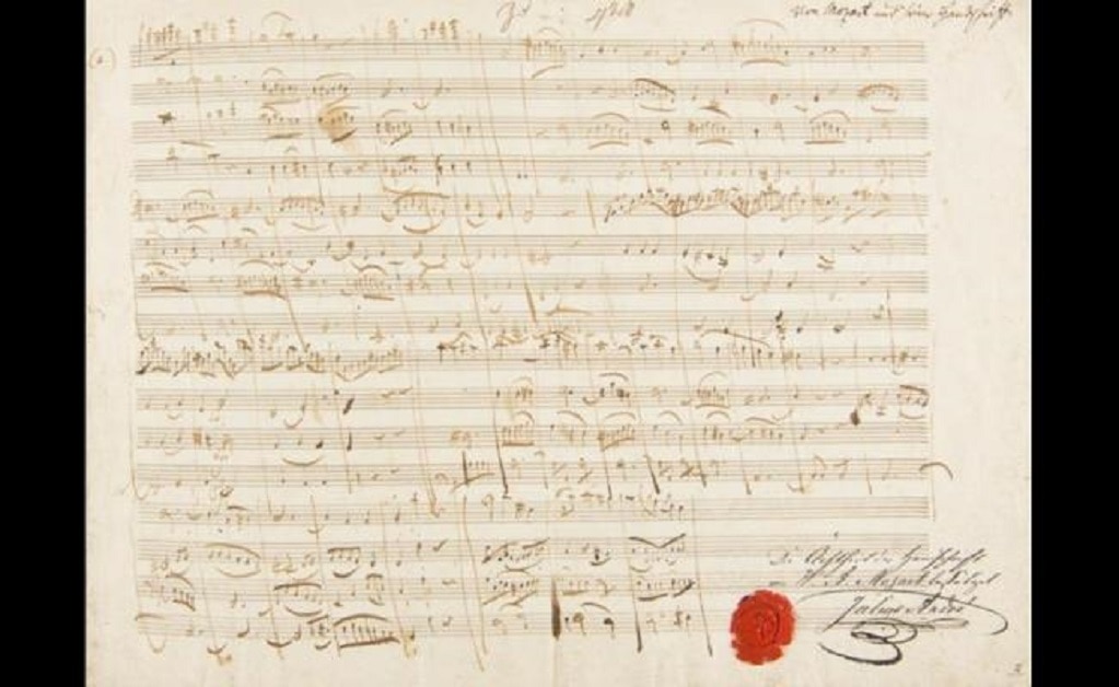 Subastarán partitura de Mozart en París