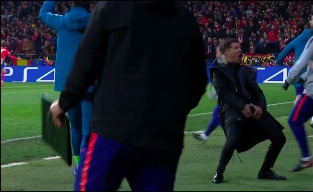 Impone UEFA multa económica a Simeone por festejo obsceno