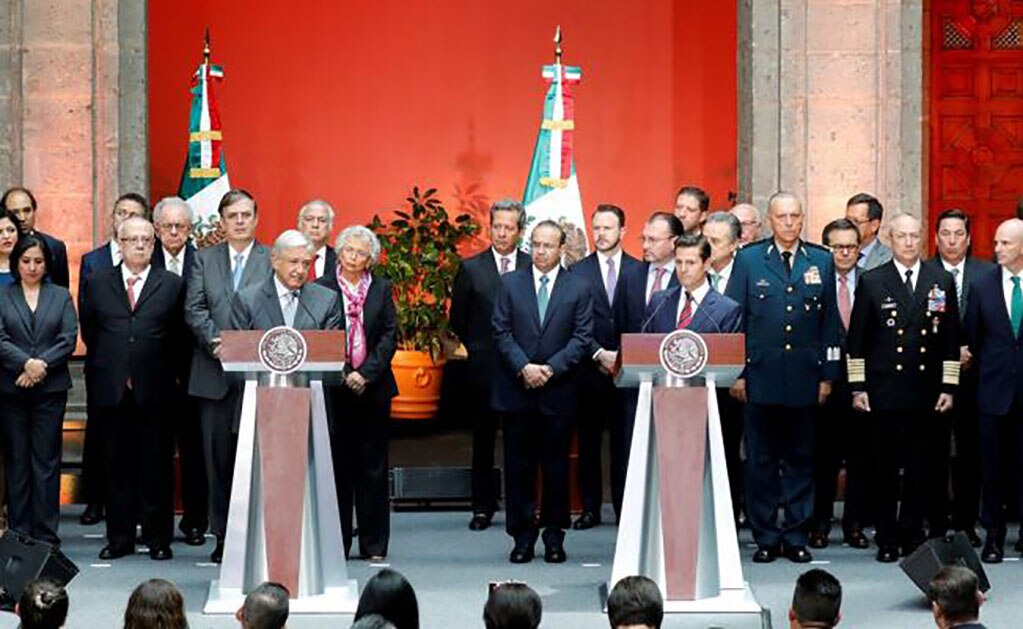 Conferencia conjunta del presidente Enrique Peña Nieto y, el presidente electo, Andrés Manuel López Obrador (Foto: Reuters)