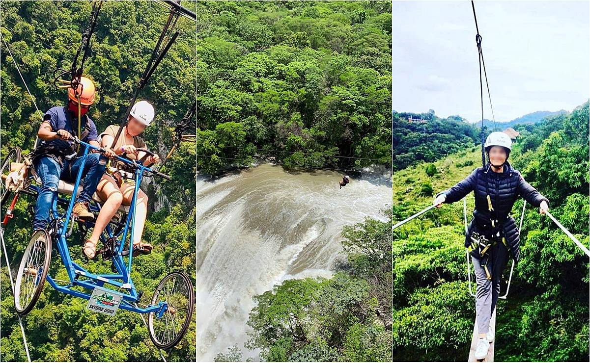 Así es Adventureland, el sitio en la Huasteca donde murió un guía de turistas al caer de tirolesa 