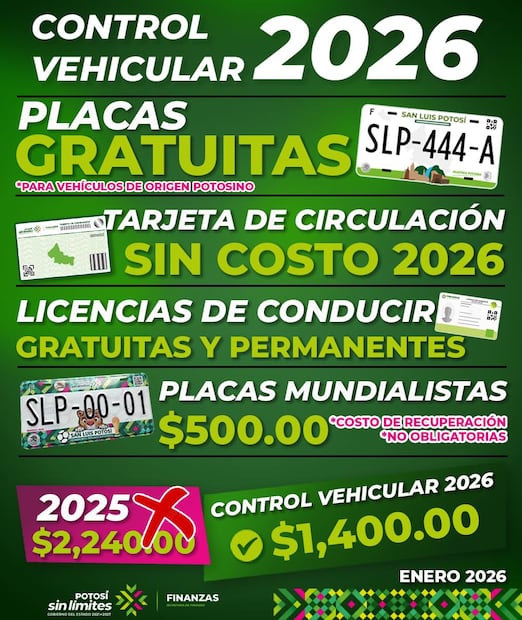 Control vehicular 2026. Foto: Ricardo Gallardo FB