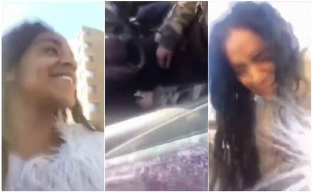 Aunque el momento del disparo no es perceptible en el video, se puede escuchar el sonido de la detonación