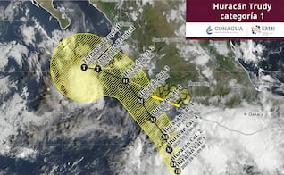 Huracán Trudy tendrá efecto de lluvias torrenciales en San Luis Potosí