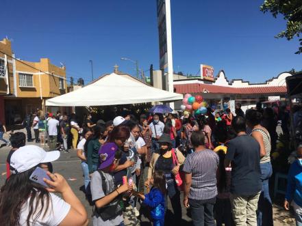 “Venimos a agradecerle”, entre música sonidera y lágrimas festejan a San Judas en San Luis Potosí 