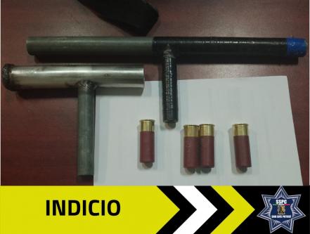 Detienen a dos hombres con armas de fabricación casera en SLP