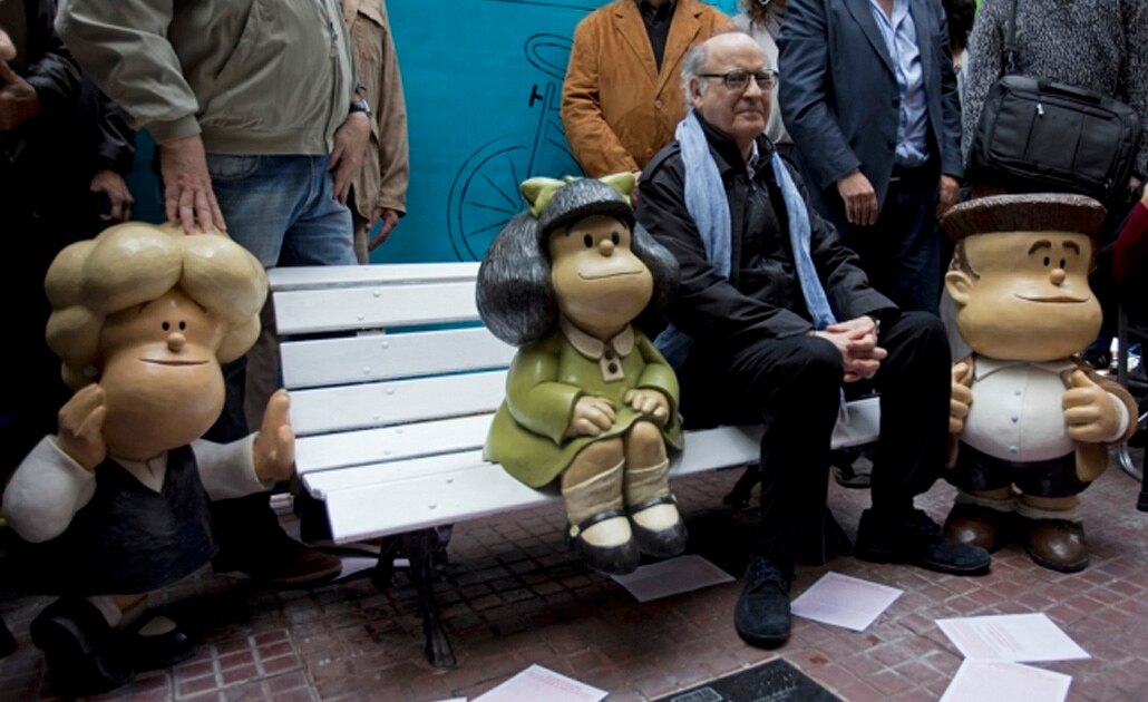 Quino, creador de Mafalda, festejó su cumpleaños 87