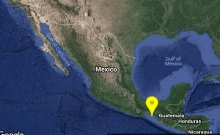 Se registra sismo de 5.4 grados en Tonalá, Chiapas