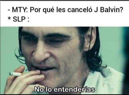 Potosinos reaccionan con memes a cancelación del concierto de J Balvin en la Fenapo