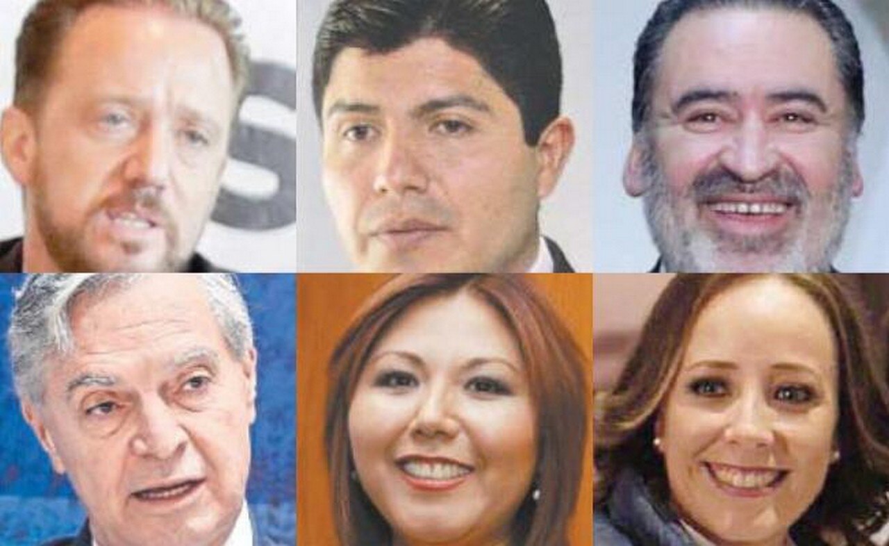 Fotografía: (De izquierda a derecha) Luis Banck Serrato, Eduardo Rivera, Humberto Aguilar, Luis Ernesto Derbez, Genoveva Huerta, Susana Riestra. (Archivo / EL UNIVERSAL)