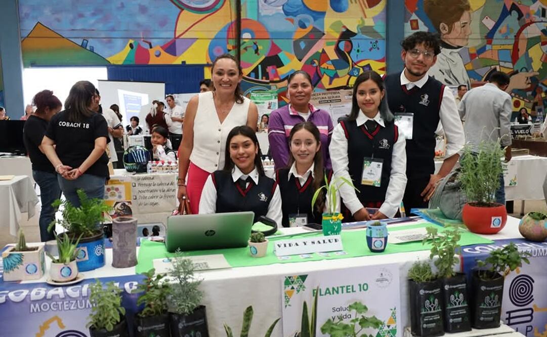 Muestra estudiantes del Cobach en SLP. Foto: Especial