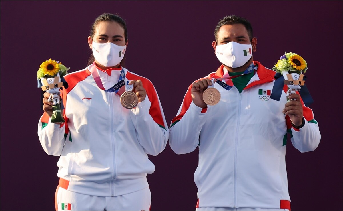 Tiro con Arco en mixtos da el bronce y la primera medalla para México en Tokio 2020