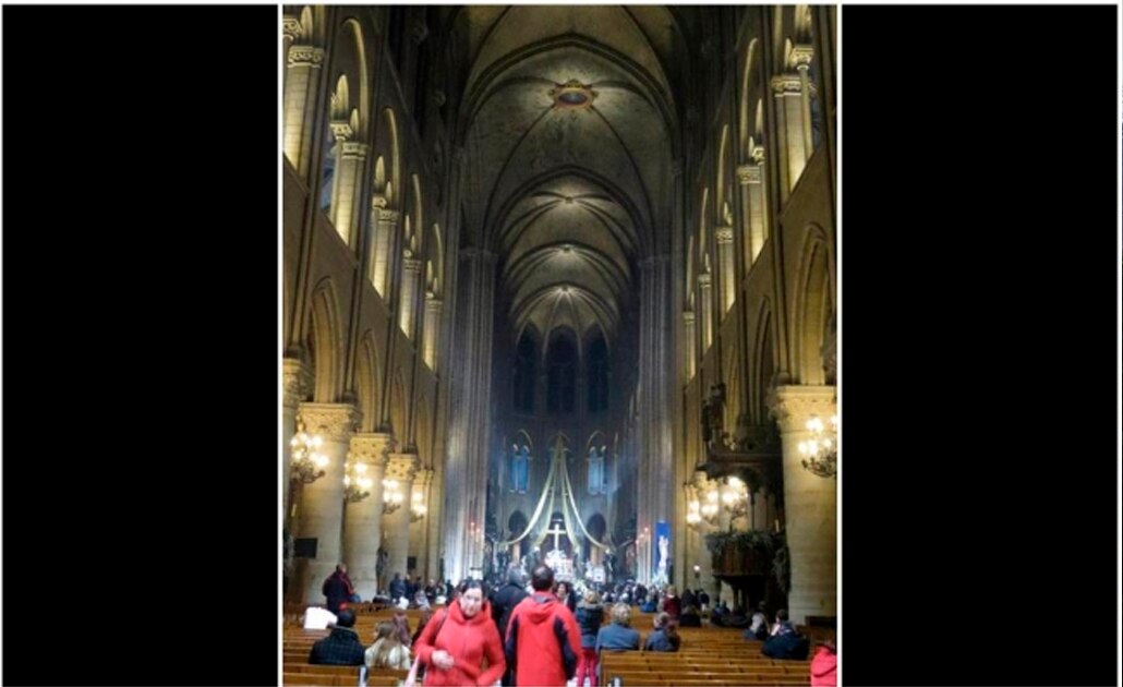 Así era por dentro la emblemática catedral de Notre Dame