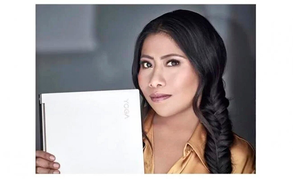 Yalitza es imagen de empresa de computadoras