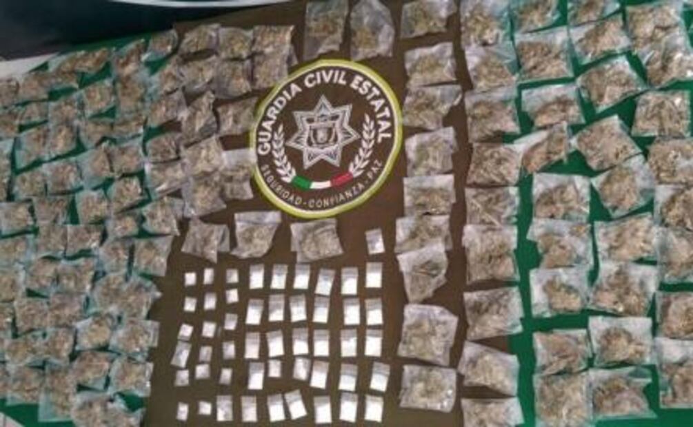 Detiene Guardia Civil a dos presuntos narcomenudistas en Tamuín; les aseguraron 200 dosis 