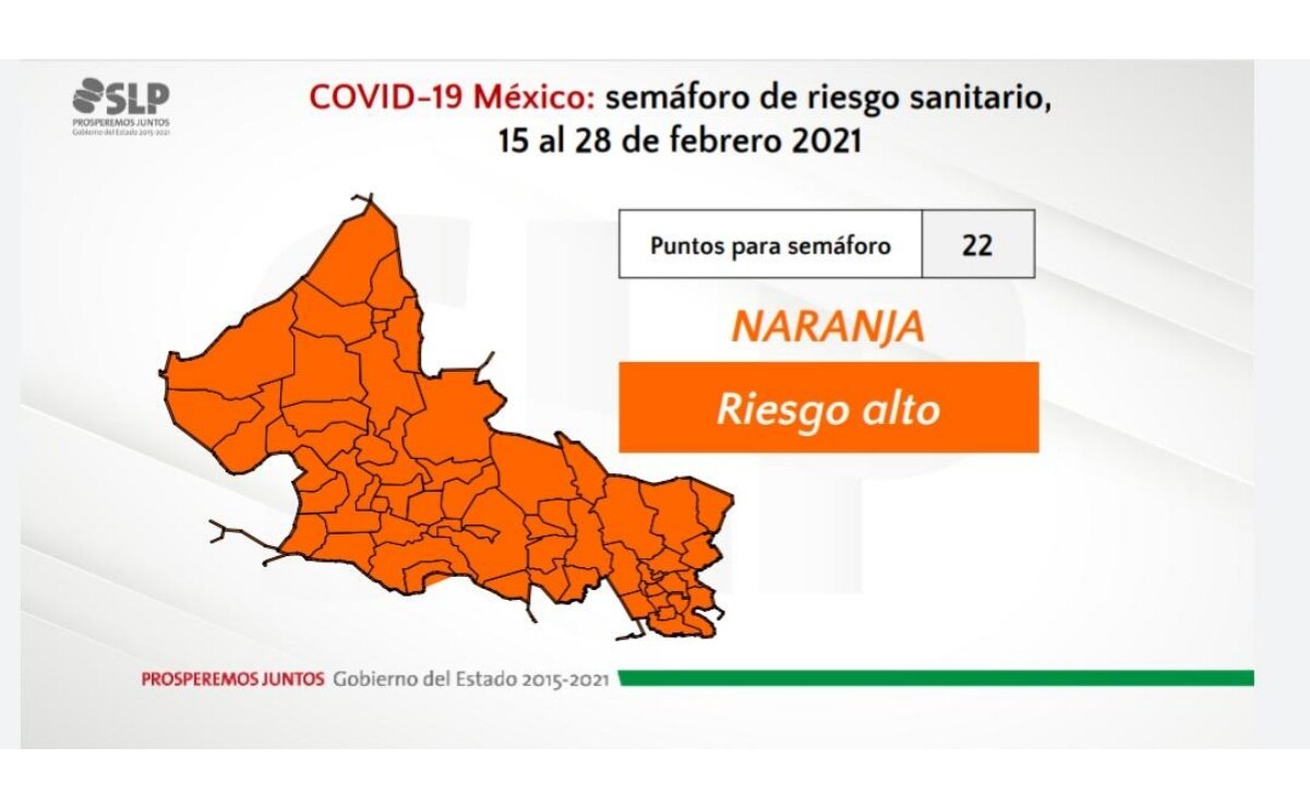 San Luis ingresará a semáforo naranja a partir de este lunes, confirma Salud estatal