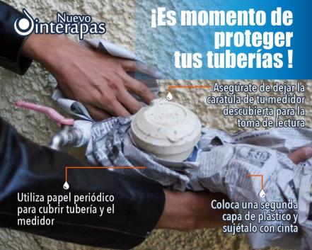 Recomienda Interapas proteger tuberías por frío extremo en San Luis Potosí