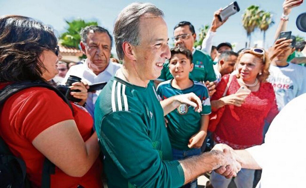 José Antonio Meade aseveró que el partido de la Selección Mexicana contra su similar de Alemania dejó claro “que cuando se enfrentan la M y la A, gana la M”, en referencia a Andrés Manuel López Obrador (YADÍN XOLALPA. EL UNIVERSAL)