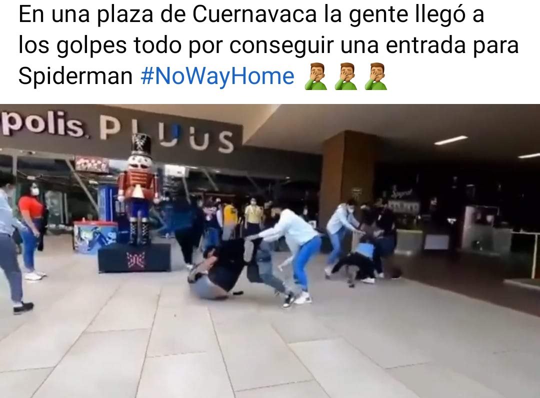 Bronca en fila de Spiderman acaba con 3 detenidos; ocurrió en Cuernavaca y video se hace viral
