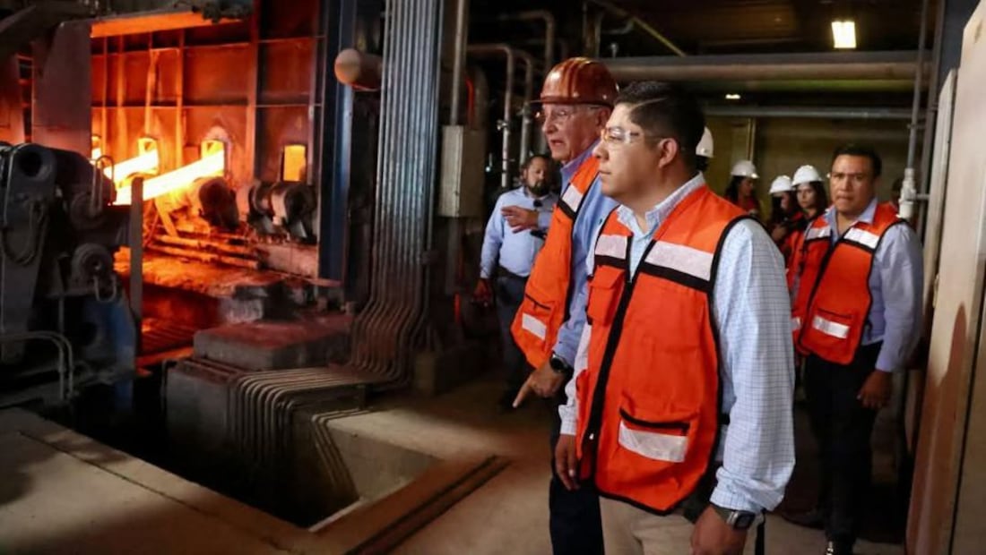 En 2025 San Luis Potosí se posicionó en el Top 5 de producción acerera nacional. Foto: Gobierno de SLP.