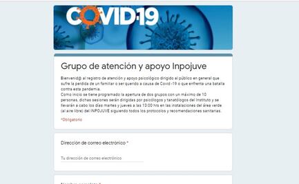 Inpojuve crea grupos de apoyo a deudos por Covid-19 en SLP
