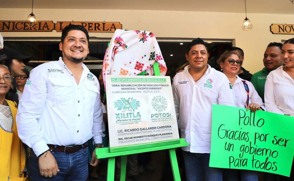 Inaugura Gallardo remodelación del mercado municipal de Xilitla; invierten 15 mdp