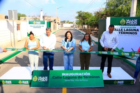 Villa de Pozos renueva infraestructura vial en Santa Rita; beneficiará a 2 mil habitantes  