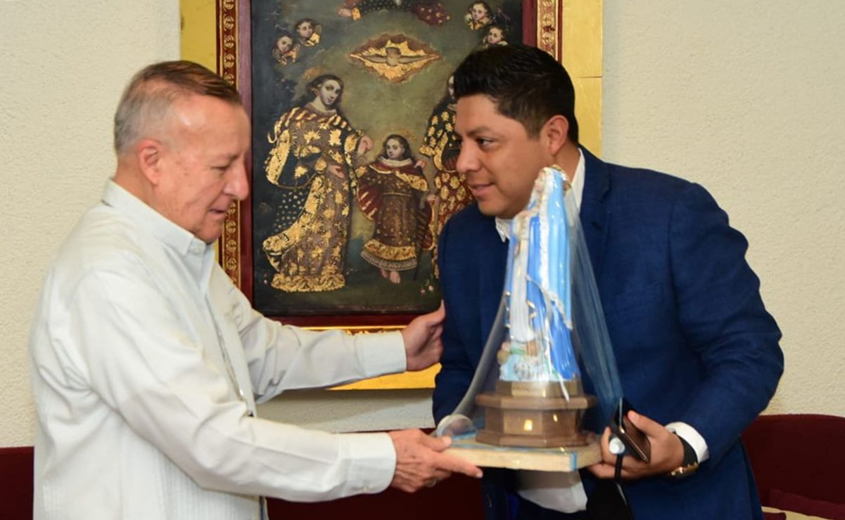 Gobernador electo y arzobispo de SLP se reúnen; acuerdan trabajar por la paz 