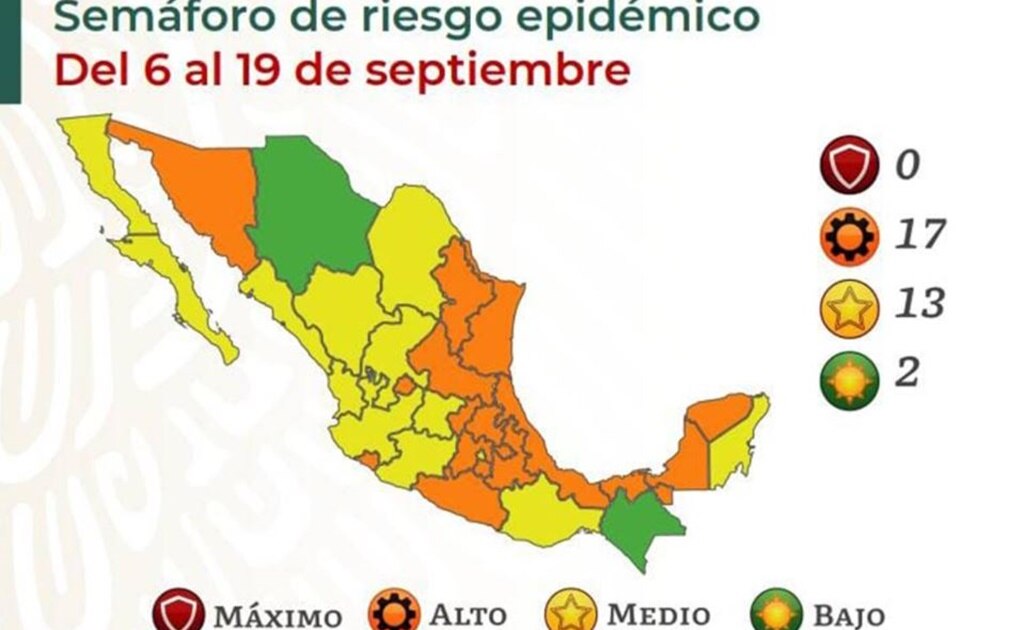 Nuevamente, San Luis Potosí estará en semáforo naranja, ahora del 6 al 19 de septiembre