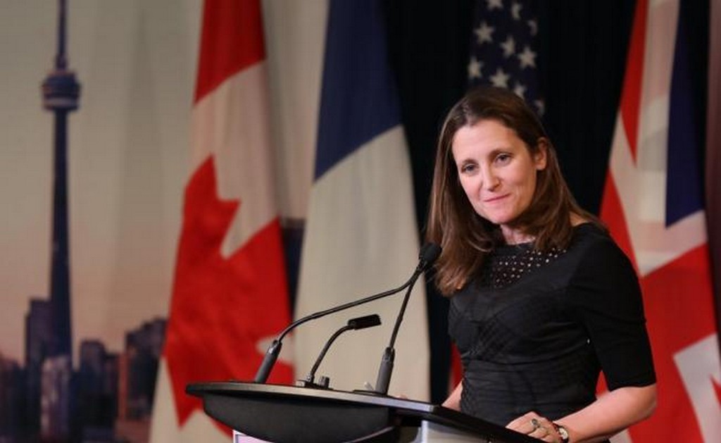Sólo firmaremos un acuerdo que sea bueno para Canadá: Freeland