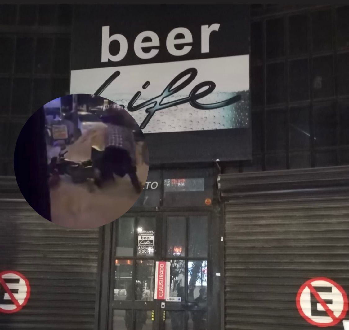 VIDEO. ¡Otra vez en el Beer Life! Sujetos protagonizan pelea en bar de SLP