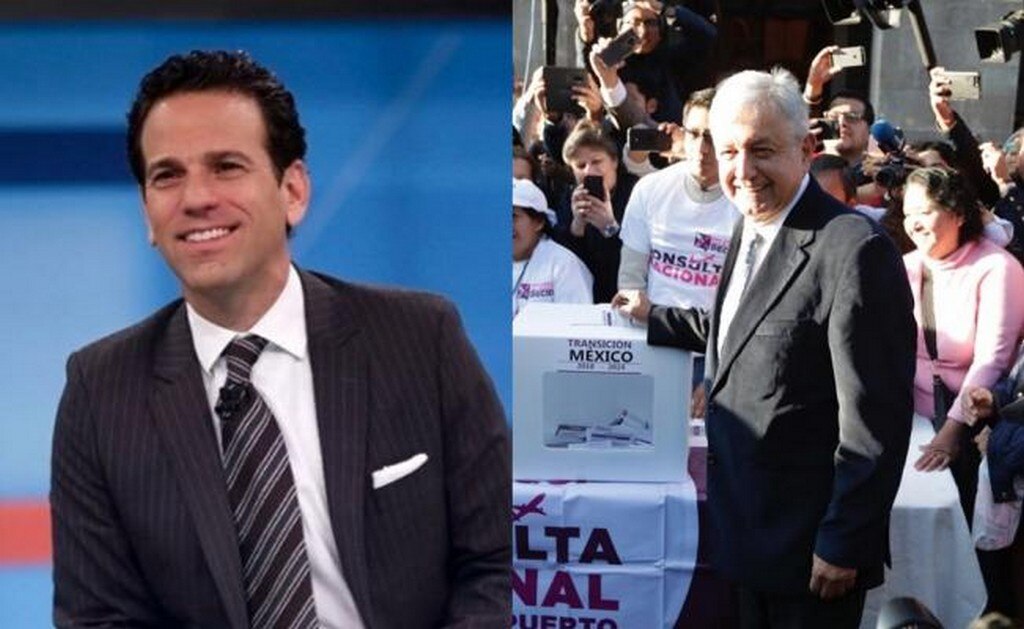  Se confrontan López Obrador y Loret de Mola por consulta sobre el nuevo aeropuerto