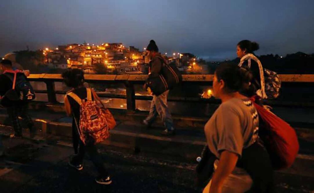 Migrantes hondureños. Foto: EFE