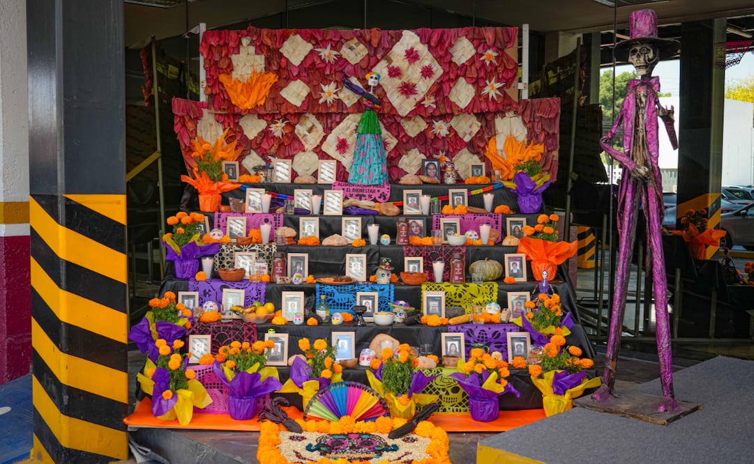 Las ofrendas son un símbolo cultural de Día de Muertos. Foto: Alimentación para el Bienestar