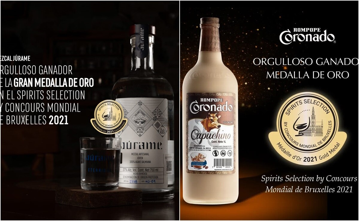 Galardonan con medalla de oro a mezcal y rompope potosinos en concurso realizado en Bruselas