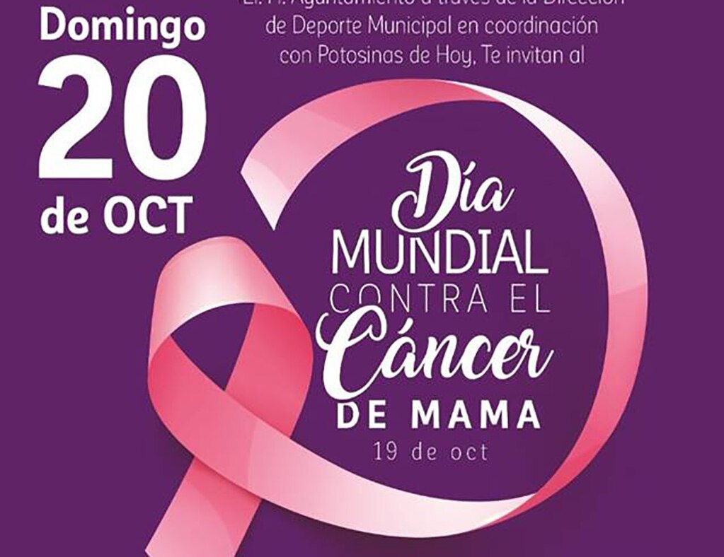 Realizarán actividades por conmemoración en contra del cáncer de mama