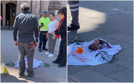¿Ofrenda satánica? Encuentran cabeza de chivo afuera del Santuario de Guadalupe de SLP en pleno Viernes Santo