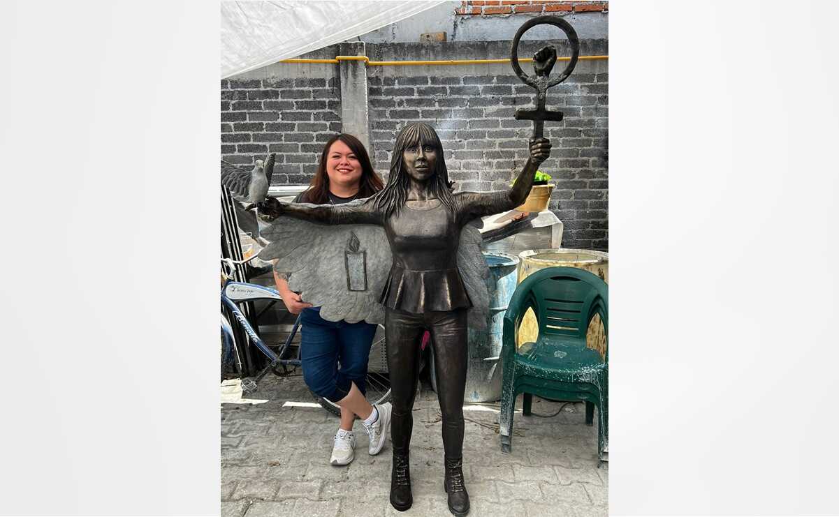 Escultora potosina materializa memorial para Alondra González, víctima de feminicidio en Jalisco 
