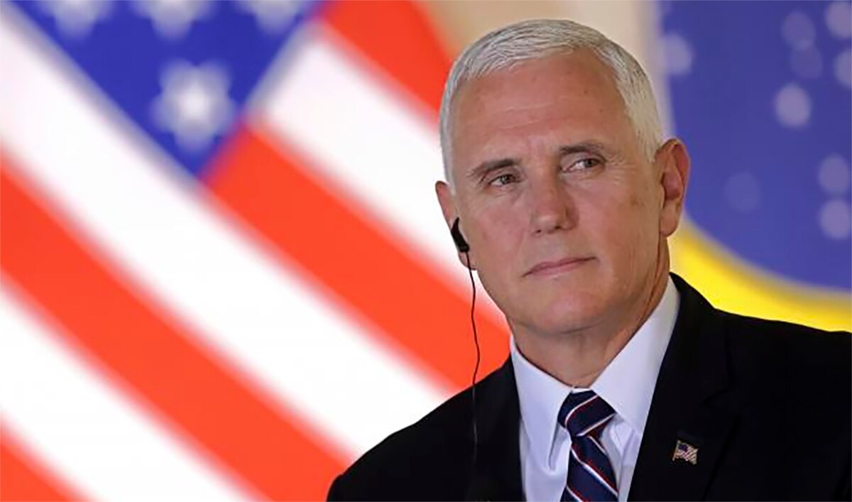 El vicepresidente de EU, Mike Pence en Brasilia (Foto. AFP)