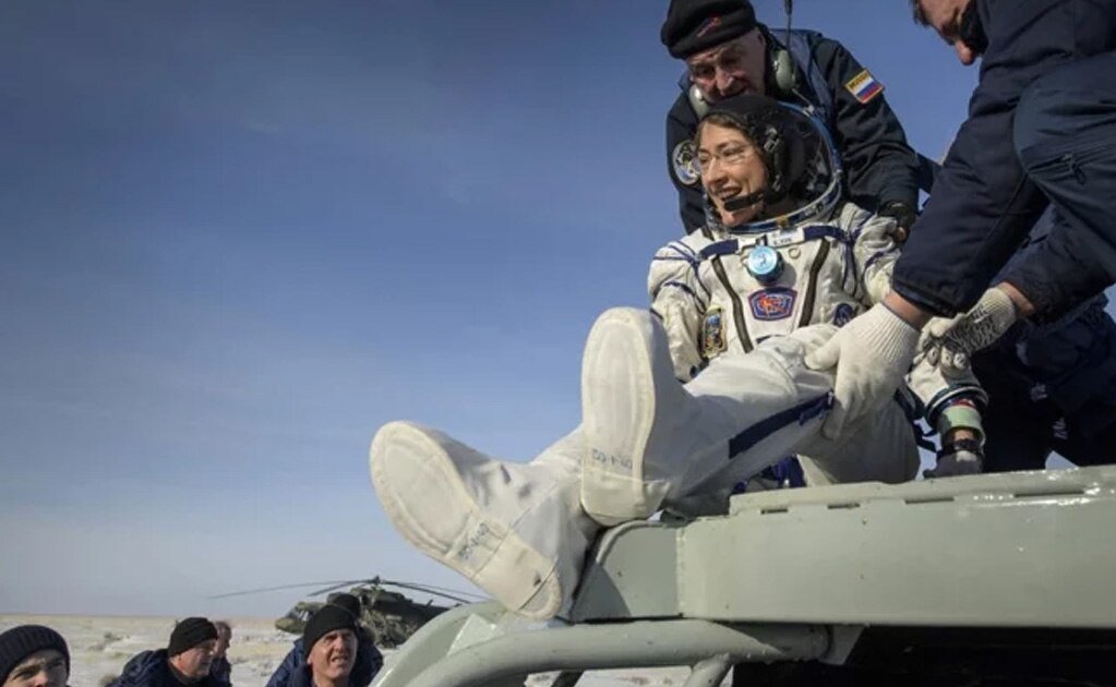 Tras 328 días en el espacio, la astronauta Christina Koch bate récord