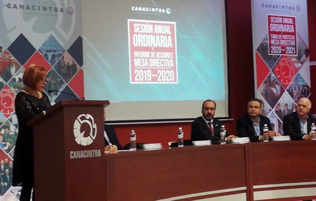 Leticia Serment, reelecta por segundo año consecutivo como presidenta de CANACINTRA 