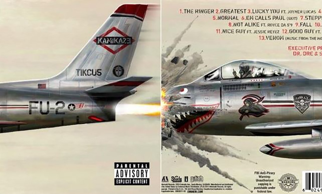 "Kamikaze", nuevo disco de Eminem. Foto: Especial