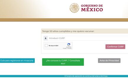 Reportan usuarios que desde hoy ya funciona el registro de vacunación para 50 a 59 años