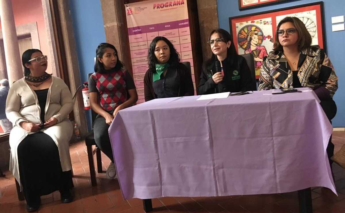 Lanzan la primera Jornada Sorora feminista en el Centro de las Artes de SLP. Foto: Xochiquetzal Rangel