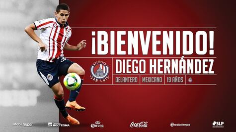 Diego Hernández llega al Atlético de San Luis