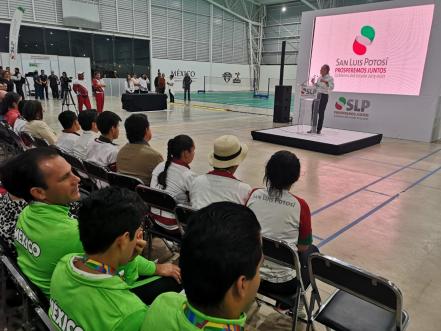 Gobernador de SLP reafirma apoyo a atletas potosinos de alto rendimiento