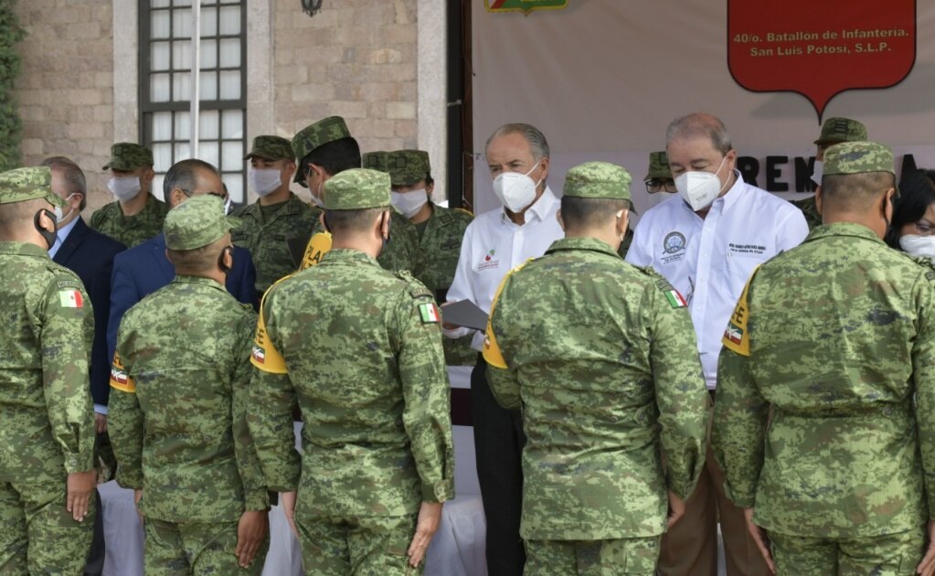 Concluyen 28 militares en SLP diplomado sobre nuevo sistema penal