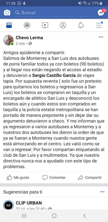 Aseguran a un hombre por reventa de boletos del Atlético de San Luis vs Monterrey