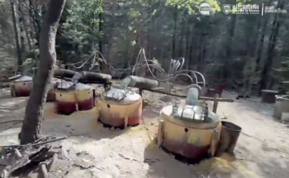 Operativo contra narcolaboratorios en el que participaron los elementos Embajada de EU y agentes de Chihuahua fallecido (19/04/2026). Foto: Fiscalía de Chihuahua